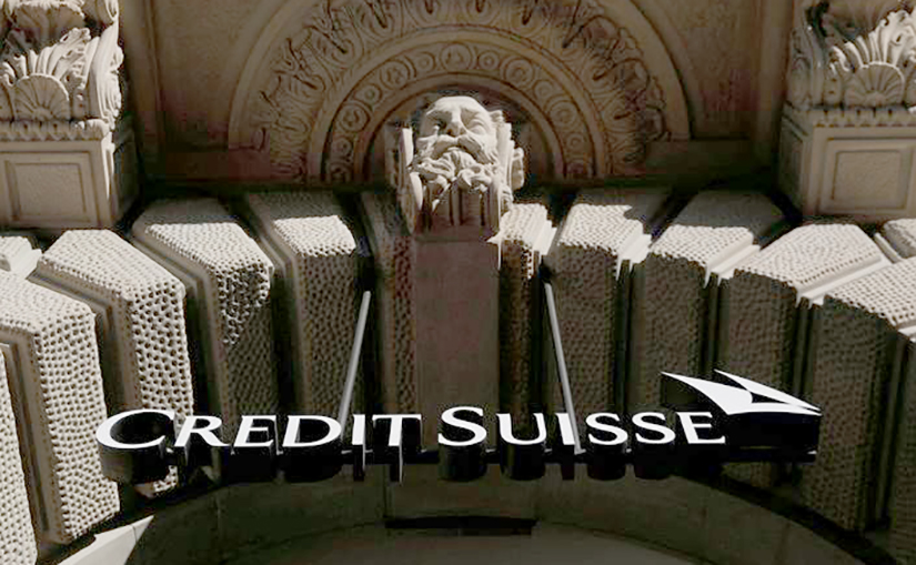 S & P has lowered the Credit Suisse Group rating.