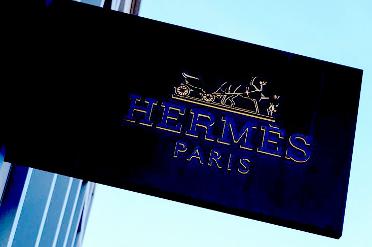Hermes sales went up because of strong growth in the U.S. and China.