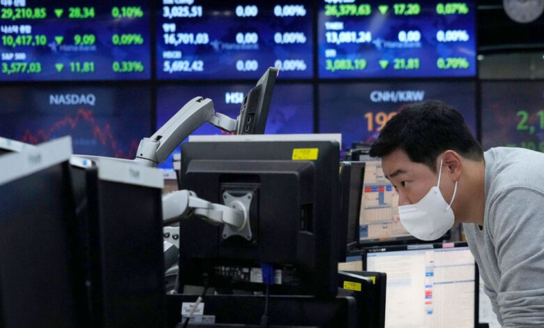 Asian Stocks Climb as Banking Concerns Subside, But China Trails Due to Growth Uncertainties